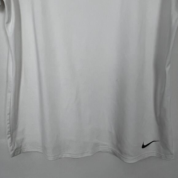 Nike Dri-Fit Athletic White Scoop Neck Top Size M - Picture 4 of 11